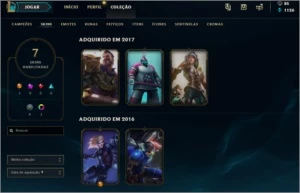 Conta LOL - Platina 3 BARATA - League of Legends