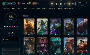 Conta valorant(UNRANKED 1 faca + skins) e lol(Platina 4 + 88