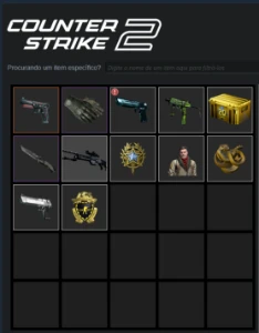 Steam negativada  mais de 2k em skins no Counter Strike  CS