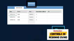 Planilha para Controle de Rebanho Ovino Completo - Outros