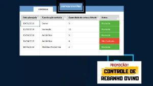 Planilha para Controle de Rebanho Ovino Completo - Outros