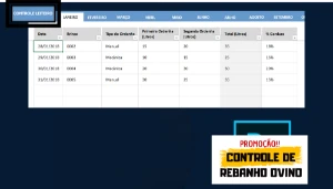 Planilha para Controle de Rebanho Ovino Completo - Outros