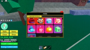 Conta Blox Fruits Lvl Max + 3 Frutas Miticas No Bau + Gh +++ - Roblox