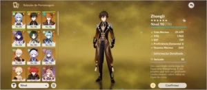 Conta late game AR57 Zhongli, Xiao, Eula 120 dias de bênção - Genshin Impact