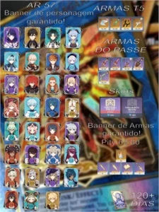 Conta late game AR57 Zhongli, Xiao, Eula 120 dias de bênção - Genshin Impact