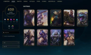 Conta De Lol Com 420 Skins + Valorant Com Skins De Armas - League of Legends