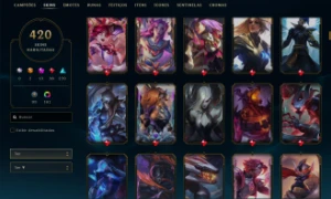 Conta De Lol Com 420 Skins + Valorant Com Skins De Armas - League of Legends