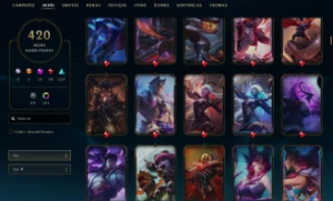 Conta De Lol Com 420 Skins + Valorant Com Skins De Armas - League of Legends