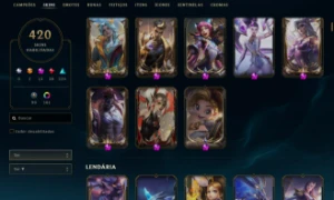 Conta De Lol Com 420 Skins + Valorant Com Skins De Armas - League of Legends