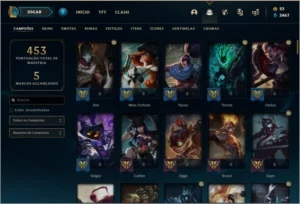 Conta ouro 3 com 135 skins e 118 champs - League of Legends LOL