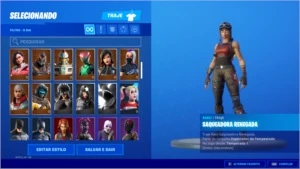 CONTA SEASON 1 - RENEGADE RAIDER, SKULL ROXO E GHOUL ROSA - Fortnite