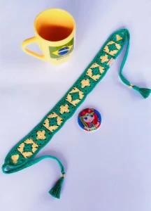 Faixa para Cabelo ou Chapéu em Crochê - Artesanato e Personalizados