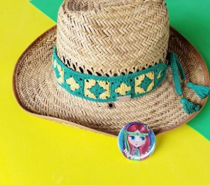 Faixa para Cabelo ou Chapéu em Crochê - Artesanato e Personalizados