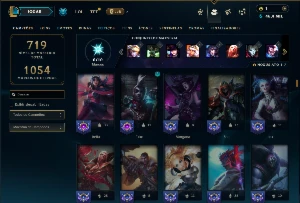 Unranked com TODOS os champs e 221 Skins ( Nivel 500 ) - League of Legends LOL