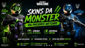 Skins Da Monster - Entrega Rapida - Codigo De Resgate -Gift - Call of Duty