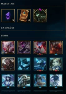 Conta League of Legends Prata IV + Skins LOL