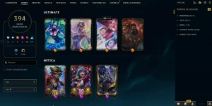 Conta League Of Legends Nv 1368 ( 394 Skins ) LOL