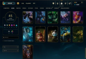 Prata 3 com 90 Champs e 45 Skins ( MID / JG / ADC ) - League of Legends LOL