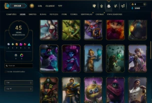 Prata 3 com 90 Champs e 45 Skins ( MID / JG / ADC ) - League of Legends LOL