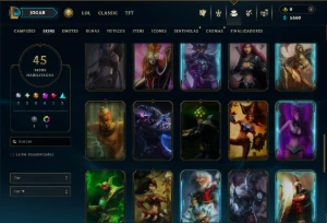 Prata 3 com 90 Champs e 45 Skins ( MID / JG / ADC ) - League of Legends LOL