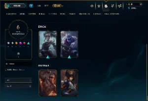 Unranked com 30 Champs e 6 Skins - League of Legends LOL