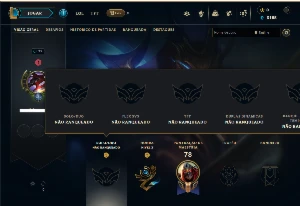 Unranked com 30 Champs e 6 Skins