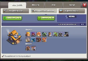 CV 15 quase full Clash of Clans 2 mil gemas