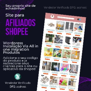 Site Pronto para Afiliados Shopee – Fácil Instalação! - Outros