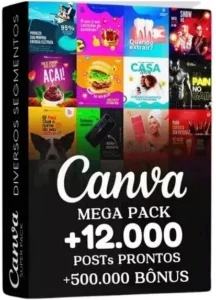 Canva Megapack 12K Posts Prontos - Outros