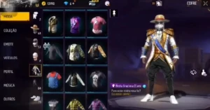 Conta Free fire com itens bem antigos Level 61