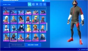 FORTNITE, Conta com picareta minty e Ikonik+ 81 skins