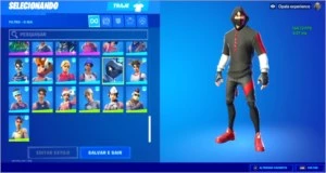 FORTNITE, Conta com picareta minty e Ikonik+ 81 skins