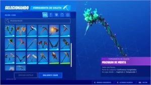 FORTNITE, Conta com picareta minty e Ikonik+ 81 skins