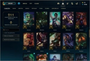 Conta prata 2 com 17 skins e 68 champs - League of Legends LOL