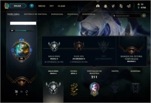 Conta prata 2 com 17 skins e 68 champs - League of Legends LOL