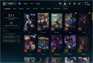 Conta prata 2 com 17 skins e 68 champs - League of Legends LOL