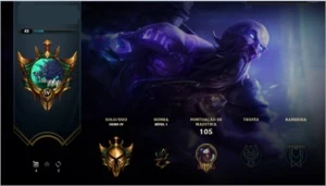 CONTA LVL 42 25 campeões 3 skins OURO IV - League of Legends LOL