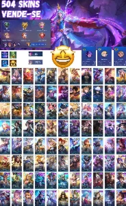 Mobile legends 504 skins várias collector e legends