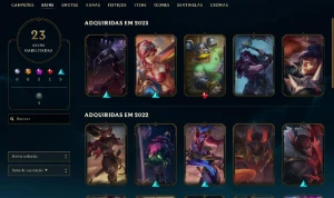 2K De Rp - 41 Skins - Apenas 49,90 - Full Acesso - Lol - Fa - League of Legends