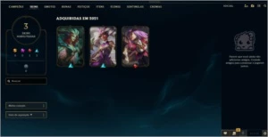 Conta league of legends. Diamante 4 com 75% WR LOL
