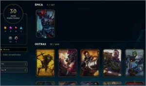 Conta League of legends PLATINA 4 LOL