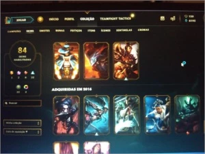 Conta LoL platina com 84 skins e passe da temporada ativo - League of Legends
