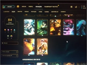 Conta LoL platina com 84 skins e passe da temporada ativo - League of Legends