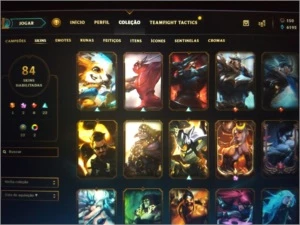 Conta LoL platina com 84 skins e passe da temporada ativo - League of Legends