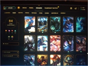Conta LoL platina com 84 skins e passe da temporada ativo - League of Legends