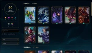 Conta da S4, Platina 1 - 103 campeões - 40 skins - lol - League of Legends