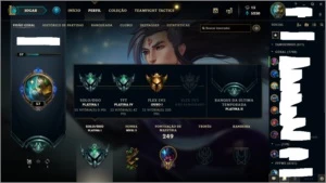 Conta da S4, Platina 1 - 103 campeões - 40 skins - lol - League of Legends