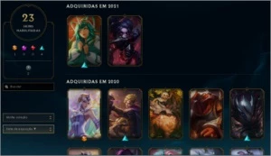 CONTA SMURF COM SKIN ULTIMATE, SO VEM - League of Legends LOL