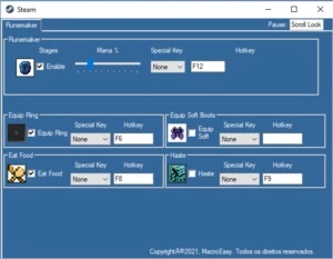 MACRO EASY - TIBIA GLOBAL - BATTLE EYE
