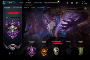 Conta mestre (Challenger season 8 ) - League of Legends LOL